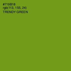 #719B18 - Trendy Green Color Image