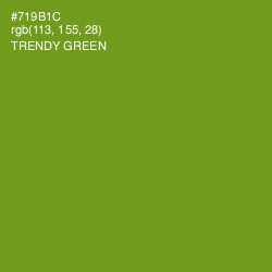 #719B1C - Trendy Green Color Image