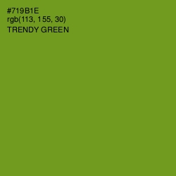 #719B1E - Trendy Green Color Image