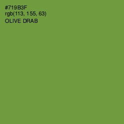 #719B3F - Olive Drab Color Image