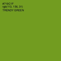 #719C1F - Trendy Green Color Image