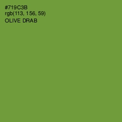 #719C3B - Olive Drab Color Image