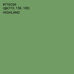 #719C64 - Highland Color Image