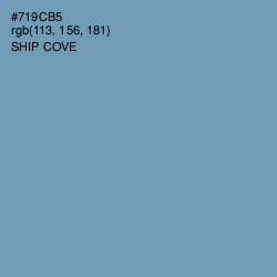 #719CB5 - Ship Cove Color Image