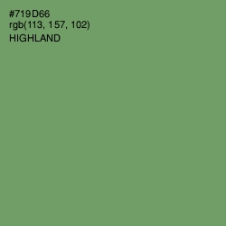 #719D66 - Highland Color Image