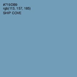 #719DB9 - Ship Cove Color Image