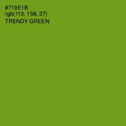 #719E1B - Trendy Green Color Image