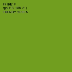 #719E1F - Trendy Green Color Image