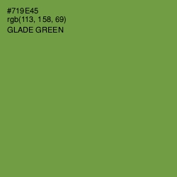 #719E45 - Glade Green Color Image