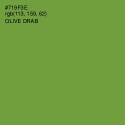#719F3E - Olive Drab Color Image