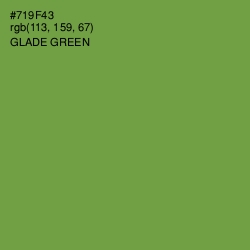 #719F43 - Glade Green Color Image