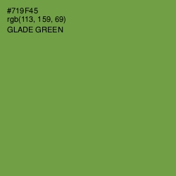 #719F45 - Glade Green Color Image