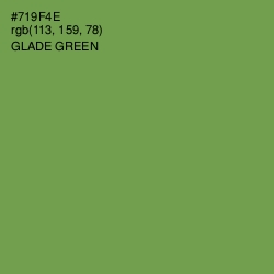 #719F4E - Glade Green Color Image