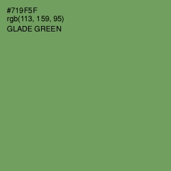 #719F5F - Glade Green Color Image