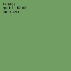 #719F63 - Highland Color Image