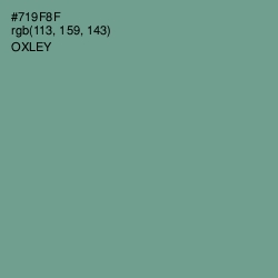 #719F8F - Oxley Color Image