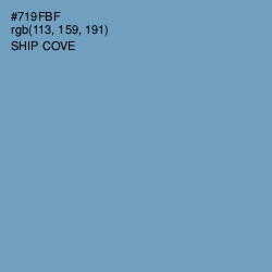 #719FBF - Ship Cove Color Image