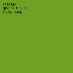 #71A124 - Olive Drab Color Image