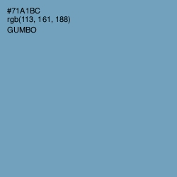 #71A1BC - Gumbo Color Image