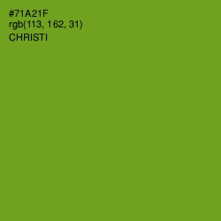 #71A21F - Christi Color Image