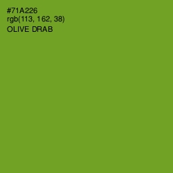 #71A226 - Olive Drab Color Image