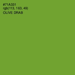 #71A331 - Olive Drab Color Image