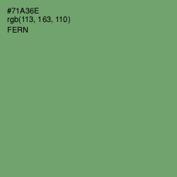 #71A36E - Fern Color Image