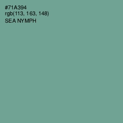 #71A394 - Sea Nymph Color Image