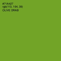 #71A427 - Olive Drab Color Image