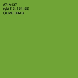 #71A437 - Olive Drab Color Image