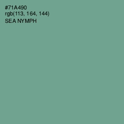 #71A490 - Sea Nymph Color Image