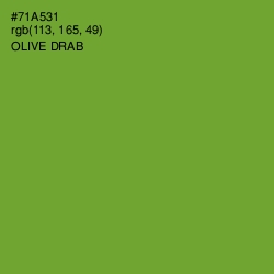 #71A531 - Olive Drab Color Image