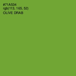 #71A534 - Olive Drab Color Image