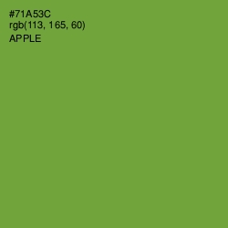 #71A53C - Apple Color Image