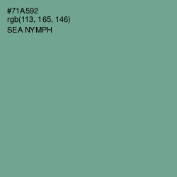 #71A592 - Sea Nymph Color Image