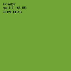 #71A637 - Olive Drab Color Image