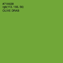 #71A638 - Olive Drab Color Image