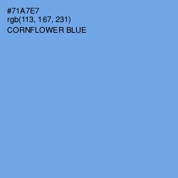 #71A7E7 - Cornflower Blue Color Image