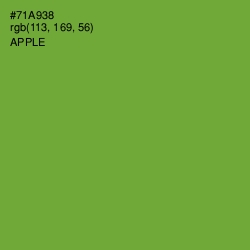 #71A938 - Apple Color Image