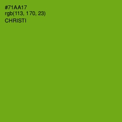 #71AA17 - Christi Color Image