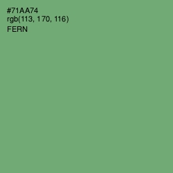 #71AA74 - Fern Color Image