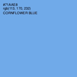 #71AAE8 - Cornflower Blue Color Image