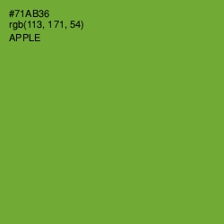 #71AB36 - Apple Color Image