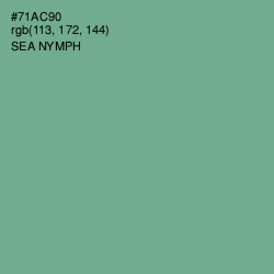 #71AC90 - Sea Nymph Color Image