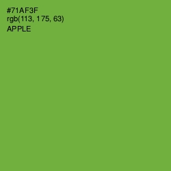 #71AF3F - Apple Color Image