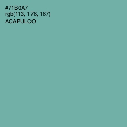 #71B0A7 - Acapulco Color Image