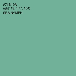 #71B19A - Sea Nymph Color Image