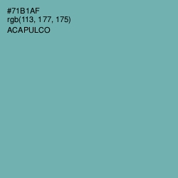 #71B1AF - Acapulco Color Image
