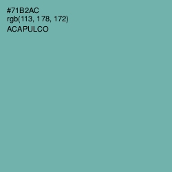 #71B2AC - Acapulco Color Image