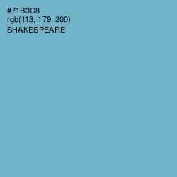 #71B3C8 - Shakespeare Color Image